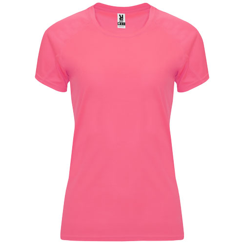 T-shirt sport publicitaire Femme 135gr Bahrain ROLY Rose lady fluo